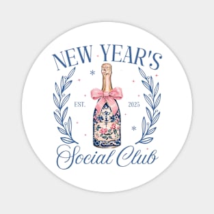New Year's Social Club Celebration New Years Eve Magnet